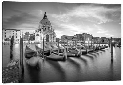 Church Santa Maria Della Salute And Gondolas, Venice, Italy Canvas Art Print - Urban River, Lake & Waterfront Art