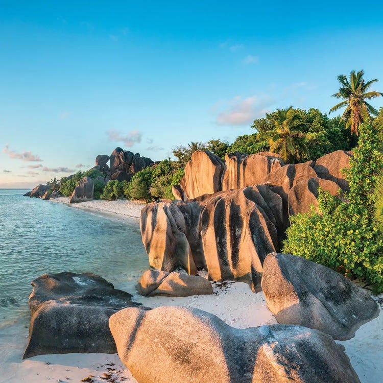 Anse Source d'Argent Tropical Beach, La Digue, Seychelles