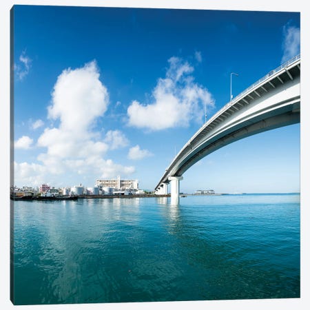 Tomari Harbor Bridge, Naha, Okinawa, Japan Canvas Print #JNB2204} by Jan Becke Canvas Print