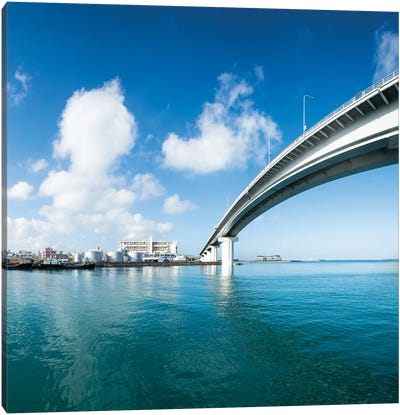 Tomari Harbor Bridge, Naha, Okinawa, Japan Canvas Art Print