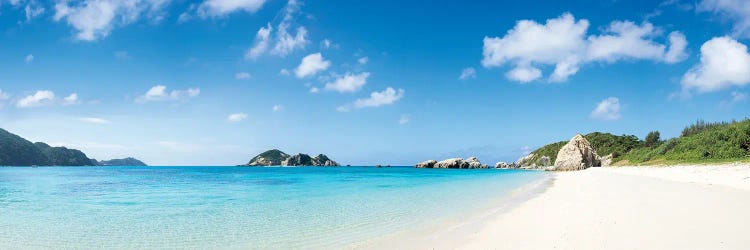 Aharen Beach Panorama, Tokashiki Island, Okinawa, Japan