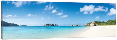 Aharen Beach Panorama, Tokashiki Island, Okinawa, Japan Canvas Art Print