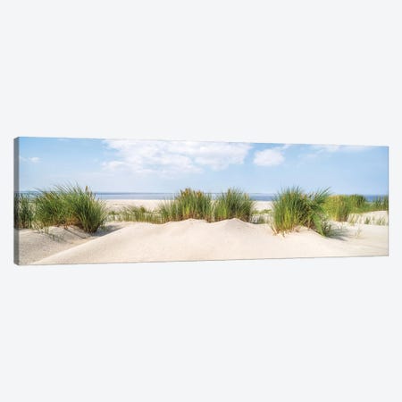 Dune Beach Panorama In Summer Canvas Print #JNB2224} by Jan Becke Canvas Art Print