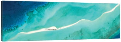 Blue Lagoon Panorama, Maldives Canvas Art Print - Maldives