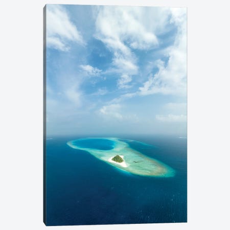 Aerial View Of Hanifaru Bay, Baa Atoll, Maldives Canvas Print #JNB2262} by Jan Becke Canvas Wall Art