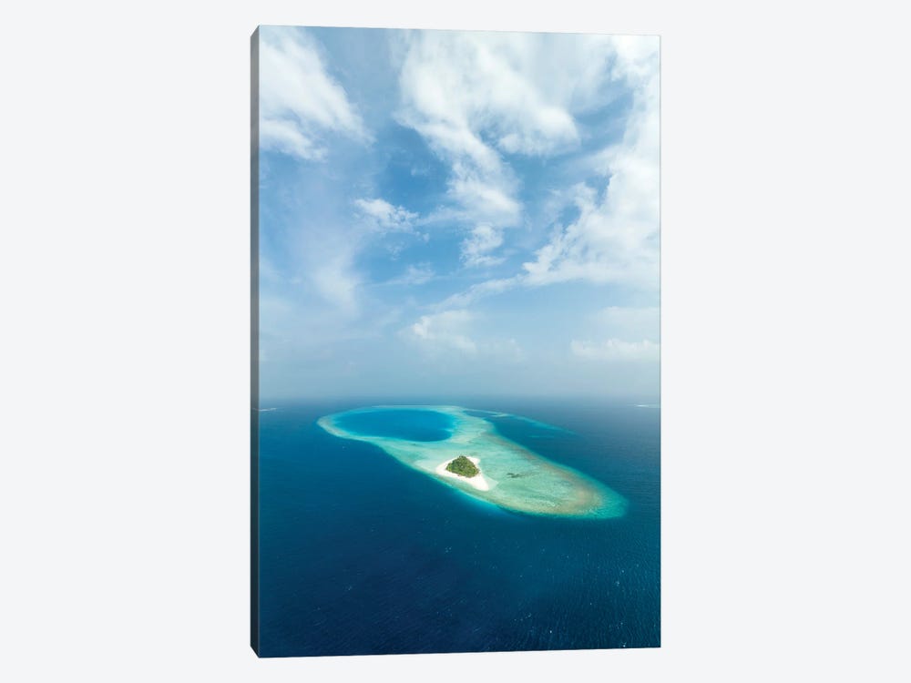 Aerial View Of Hanifaru Bay, Baa Atoll, Maldives by Jan Becke 1-piece Canvas Art Print