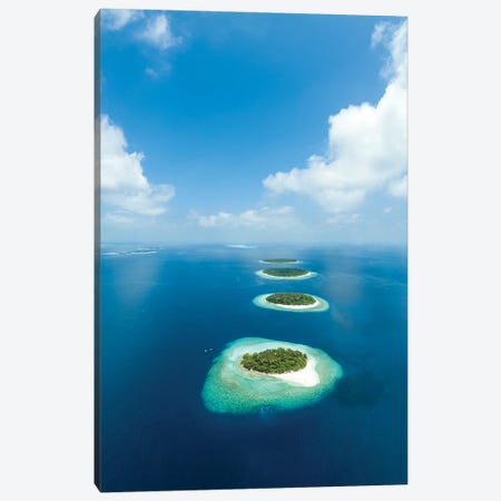 Aerial View Of Baa Atoll In The Maldives Canvas Print #JNB2266} by Jan Becke Art Print