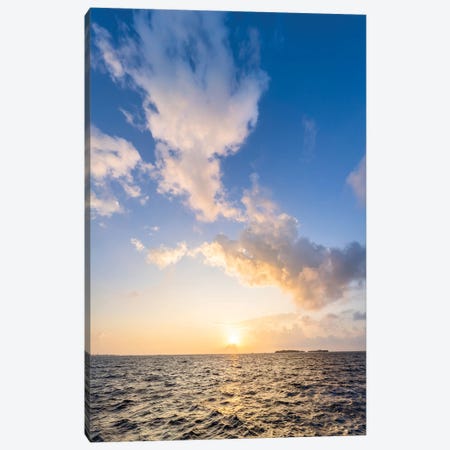 Dramatic Sunset Clouds In The Maldives Canvas Print #JNB2270} by Jan Becke Canvas Art Print