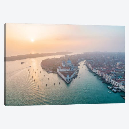 Aerial View Of Venice At Sunset Canvas Print #JNB2273} by Jan Becke Canvas Print