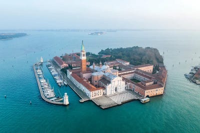 The Island San Giorgio Maggiore In Venice, Italy by Jan Becke art print