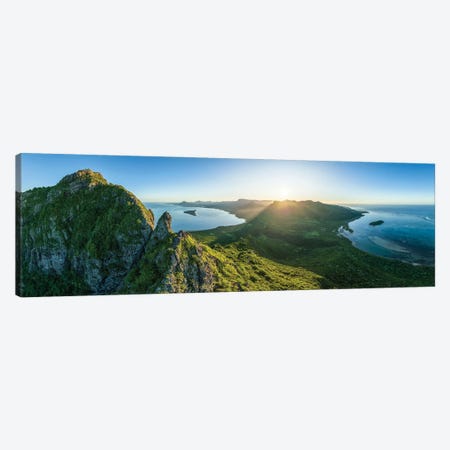 Sunrise Seen From Top Of Le Morne Brabant Mountain On Mauritius Island Canvas Print #JNB2281} by Jan Becke Canvas Art