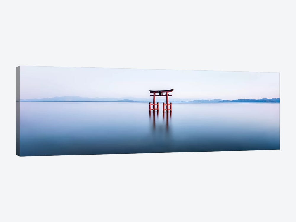 Floating Torii Gate At Lake Biwa, Japan by Jan Becke 1-piece Canvas Art