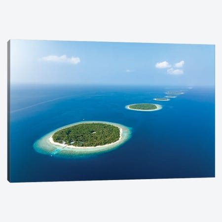 Small Islands In Baa Atoll, Maldives Canvas Print #JNB2290} by Jan Becke Canvas Art Print