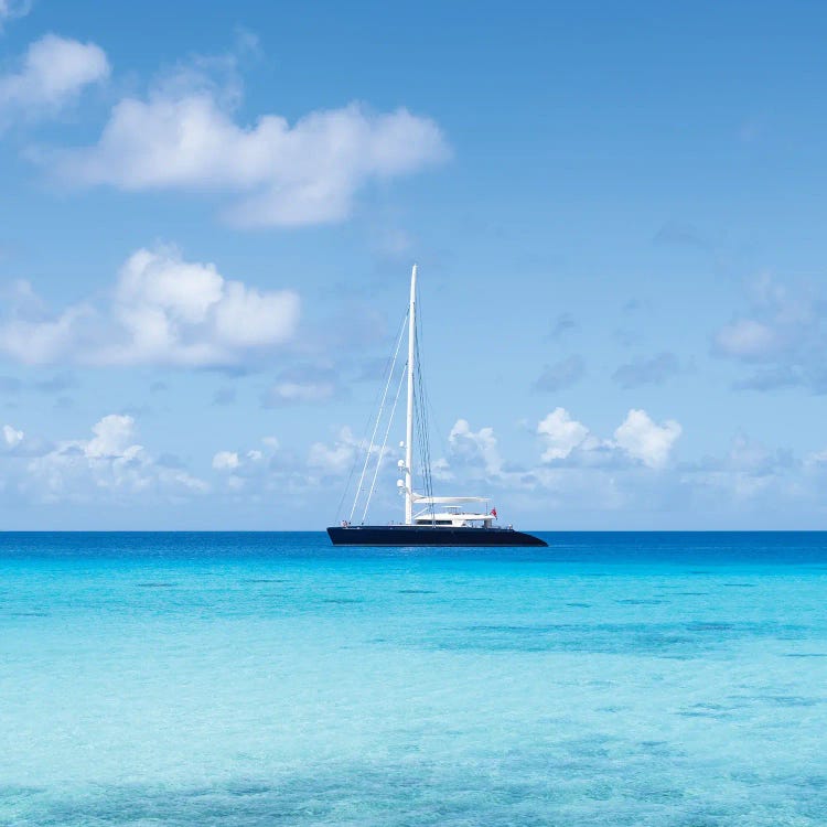 Sailboat In The South Pacific