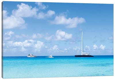 Summer Vacation On A Sailboat In The South Pacific Canvas Art Print