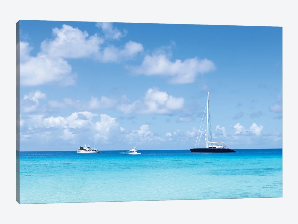 Summer Vacation On A Sailboat In The South Pacific by Jan Becke 1-piece Canvas Artwork