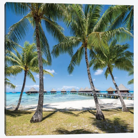 Summer Vacation On The Beach In The South Seas, French Polynesia Canvas Print #JNB2296} by Jan Becke Canvas Art
