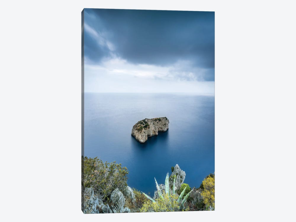 Scoglio Del Monacone Rock, Capri, Italy by Jan Becke 1-piece Canvas Artwork