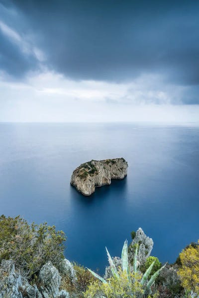 Cliffs: Scoglio Del Monacone Rock, Capri, Italy by Jan Becke