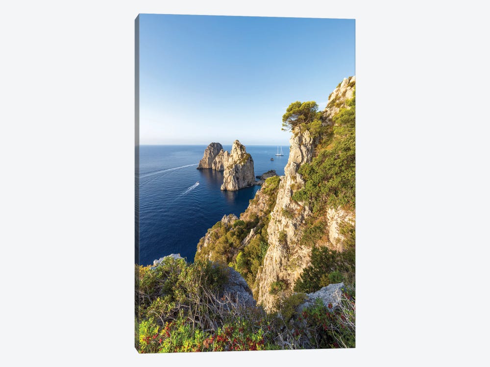 Faraglioni Rocks, Capri Island, Italy by Jan Becke 1-piece Canvas Artwork