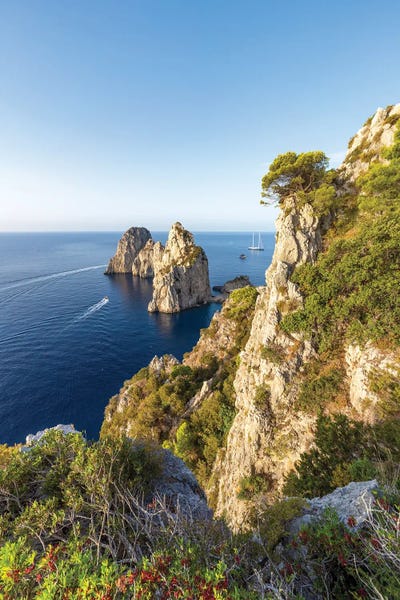 Cliffs: Faraglioni Rocks, Capri Island, Italy by Jan Becke