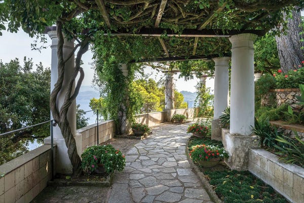 Columns: Villa San Michele, Capri Island, Italy by Jan Becke