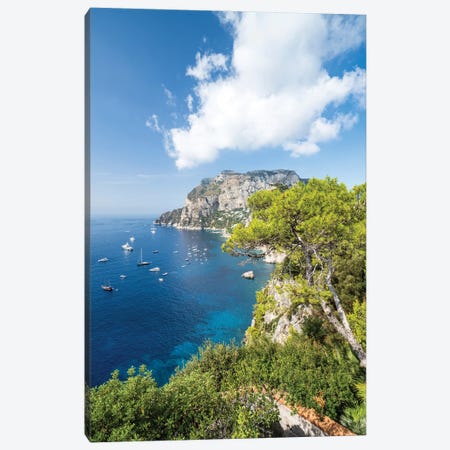 Belvedere Tragara In summer, Capri Island, Italy Canvas Print #JNB2326} by Jan Becke Canvas Art