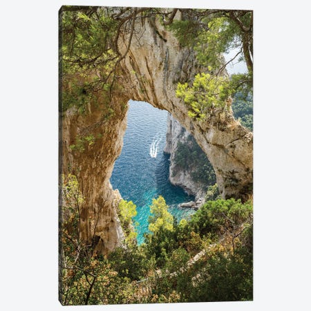 Arco Naturale On The Island Of Capri, Italy Canvas Print #JNB2328} by Jan Becke Art Print