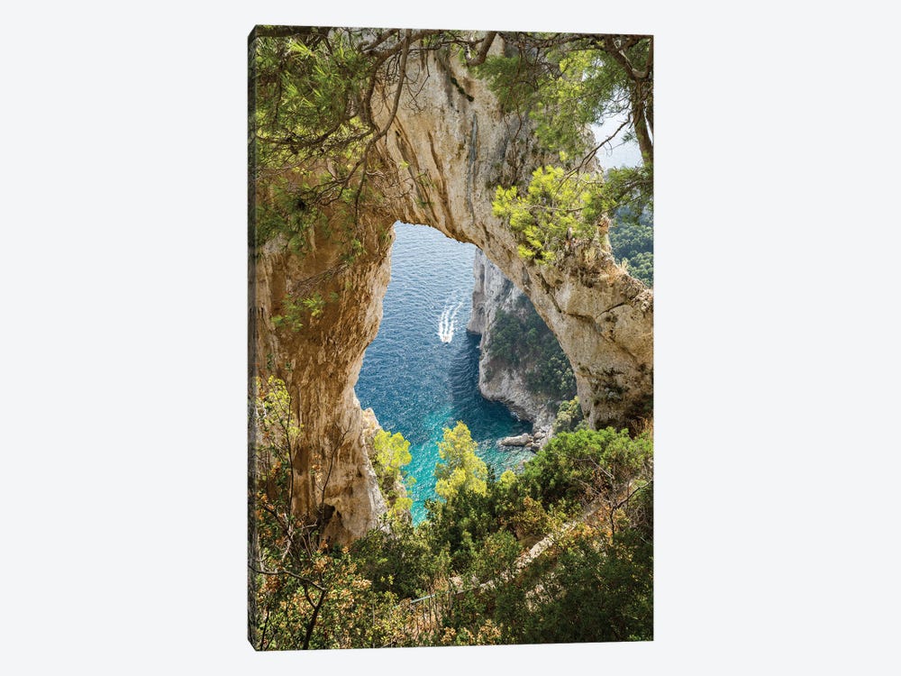 Arco Naturale On The Island Of Capri, Italy by Jan Becke 1-piece Canvas Artwork