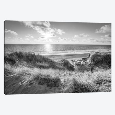 Dune Beach In Black And White Canvas Print #JNB2334} by Jan Becke Canvas Print