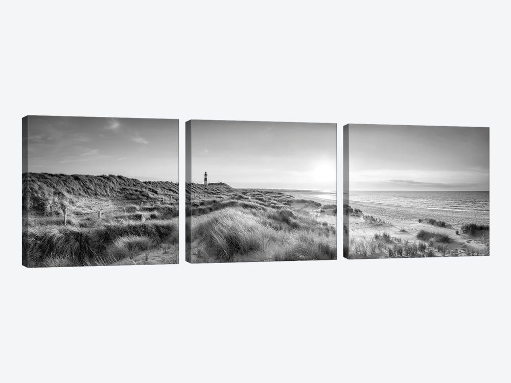 Dune Landscape North Sea Coast, Sylt, Schleswig-Holstein, Germany by Jan Becke 3-piece Canvas Print