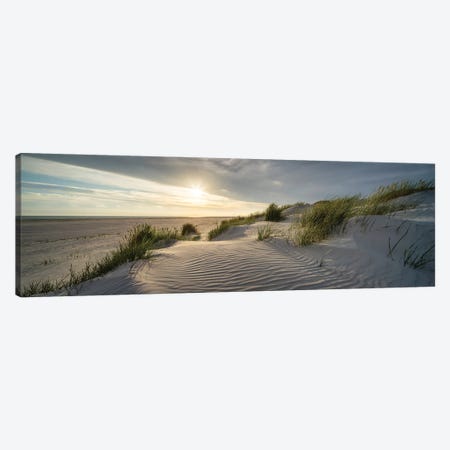 Sunset At The Dune Beach II Canvas Print #JNB2348} by Jan Becke Canvas Art Print