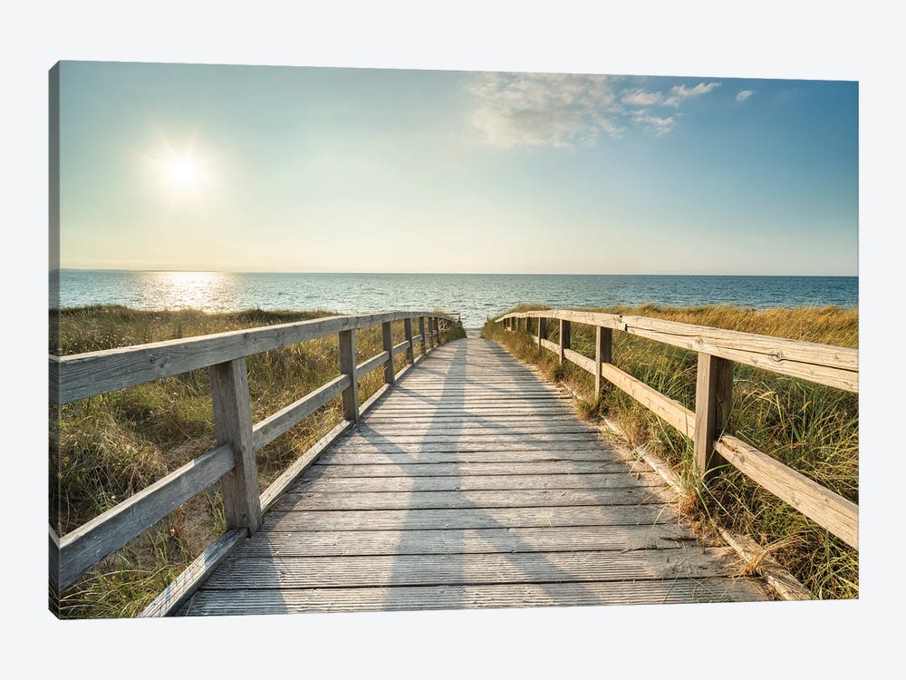 Pathway To The Beach by Jan Becke 1-piece Canvas Artwork