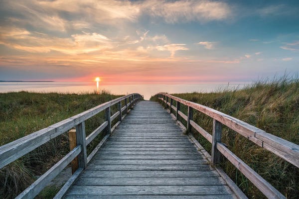 Docks & Piers: Wooden Pathway To The Beach by Jan Becke