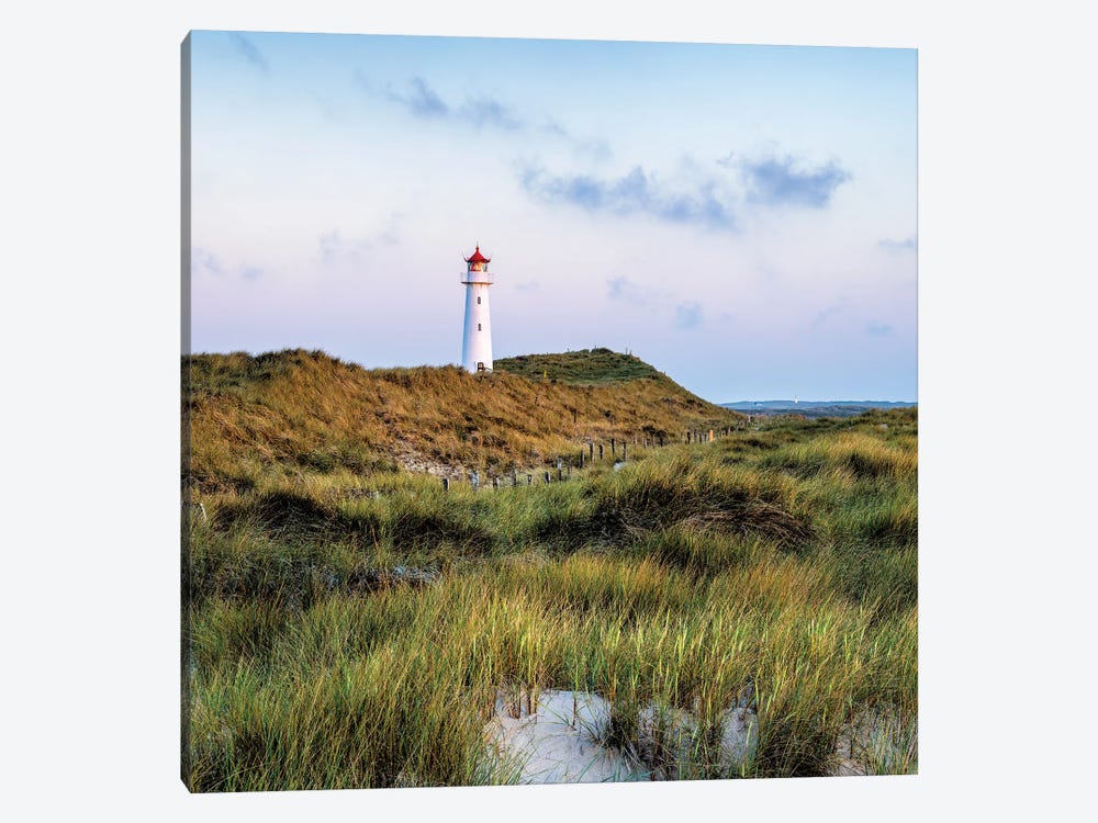 Lighthouse At The Dune Beach, North Sea Coast, Schleswig-Holstein, Sylt, Germany by Jan Becke 1-piece Canvas Artwork