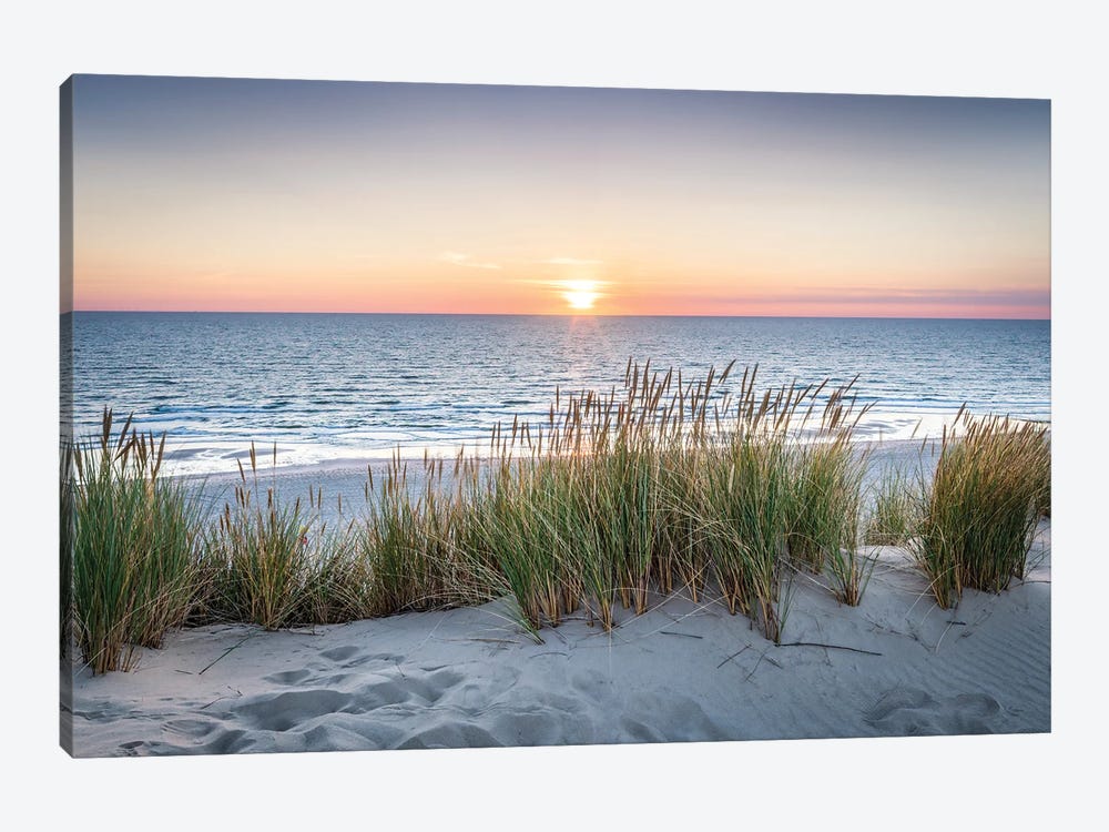 Dune Landscape At Sunset II by Jan Becke 1-piece Canvas Print