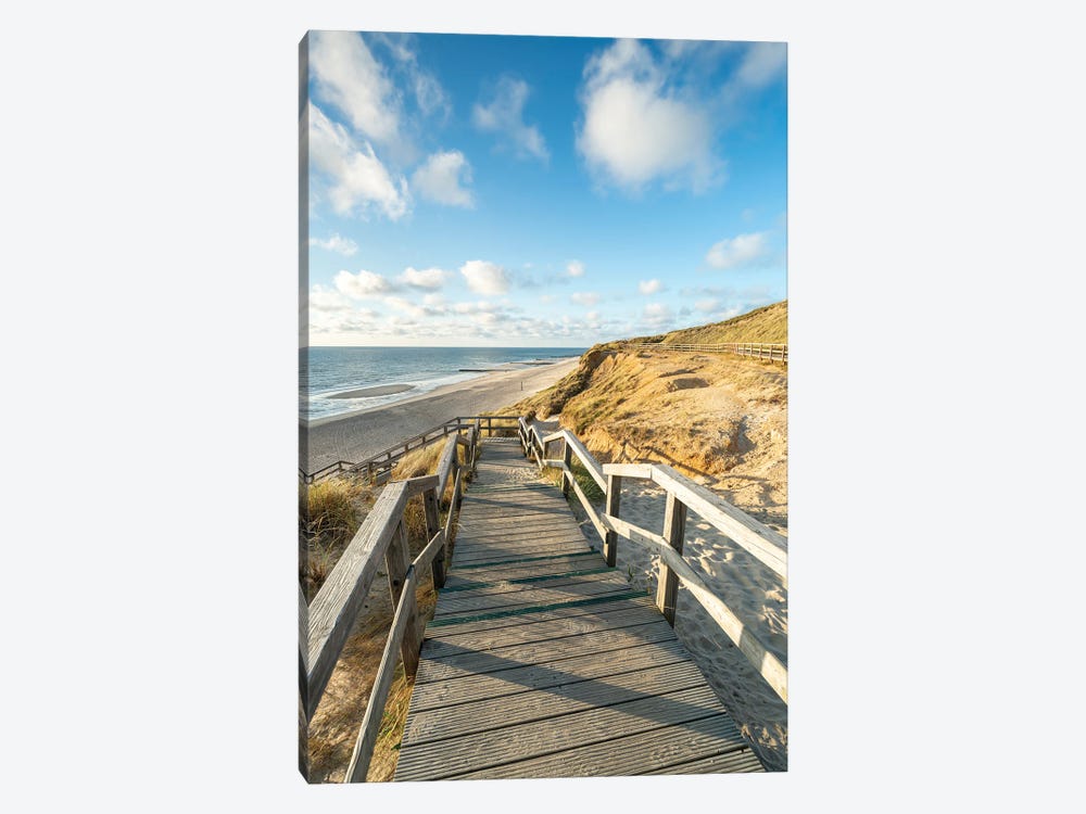 Pathway To The Beach, North Sea Coast, Kampen, Sylt, Schleswig-Holstein, Germany by Jan Becke 1-piece Canvas Art Print