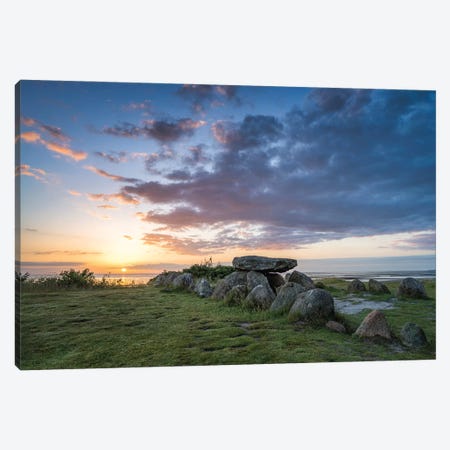 Megalithic Tomb Harhoog In Keitum, Sylt, Schleswig-Holstein, Germany Canvas Print #JNB2378} by Jan Becke Canvas Art