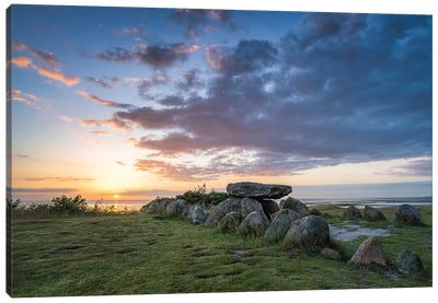 Megalithic Tomb Harhoog In Keitum, Sylt, Schleswig-Holstein, Germany Canvas Art Print - Sylt Art