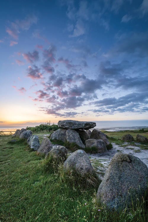 Historic Megalithic Tomb Harhoog In Keitum, Sylt, Schleswig-Holstein, Germany