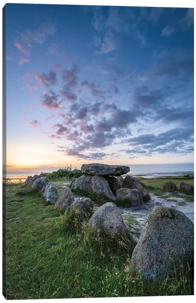 Historic Megalithic Tomb Harhoog In Keitum, Sylt, Schleswig-Holstein, Germany Canvas Art Print - Sylt Art