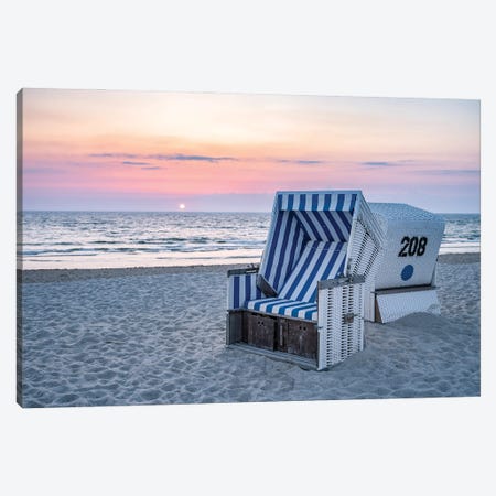 Sunset At The North Sea Coast, Germany Canvas Print #JNB2383} by Jan Becke Canvas Print