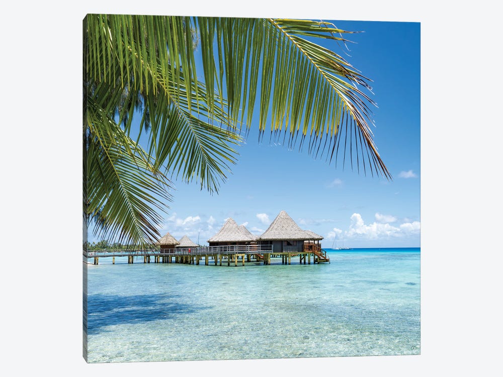 Summer Vacation At The Beach, French Polynesia by Jan Becke 1-piece Canvas Art Print