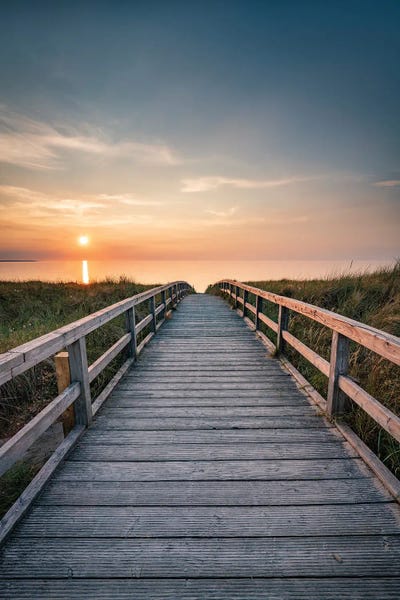 Docks & Piers: Pathway To The Beach At Sunset by Jan Becke