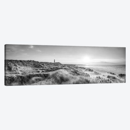 Lighthouse List Ost The Dune Beach, North Sea Coast, Sylt, Schleswig-Holstein, Germany, Black And White Canvas Print #JNB2409} by Jan Becke Canvas Art