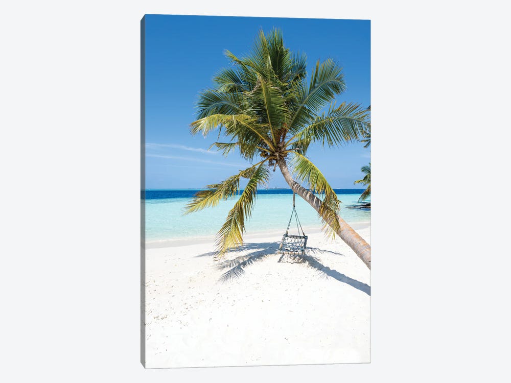 Summer Vacation On The Beach, Maldives by Jan Becke 1-piece Canvas Art