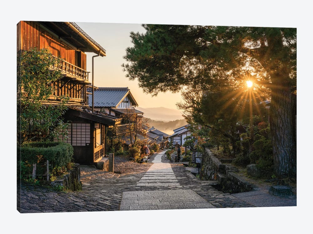 Magome Town Along The Nakasendo Route In Kiso Valley, Gifu Prefecture, Japan by Jan Becke 1-piece Art Print