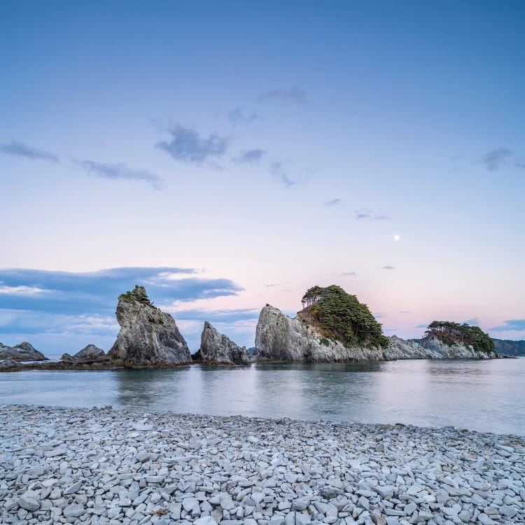 Scenic Rock Formations At Jodogahama Beach, Miyako, Iwate Prefecture, Japan