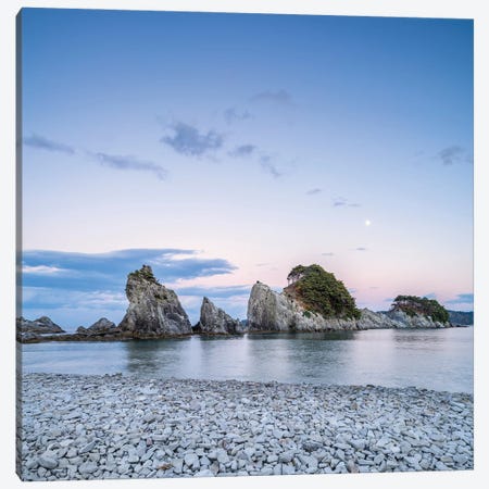 Scenic Rock Formations At Jodogahama Beach, Miyako, Iwate Prefecture, Japan Canvas Print #JNB2420} by Jan Becke Canvas Wall Art
