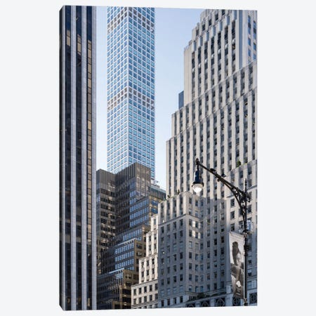 Modern Skyscraper Architecture In Midtown Manhattan, New York City, USA Canvas Print #JNB2434} by Jan Becke Canvas Wall Art